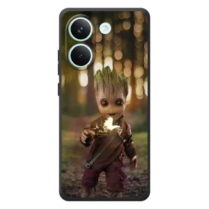 Чехол МАРВЕЛ для Шiaomi Поко X8 Про (AlphaPrint) (I am Groot)