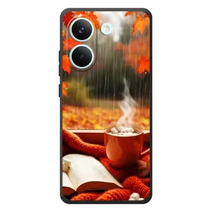 Чохол з унікальним дизайном 'Осінь з кавою' для Xiaomi Poco X8 Pro (Кава і дощ)