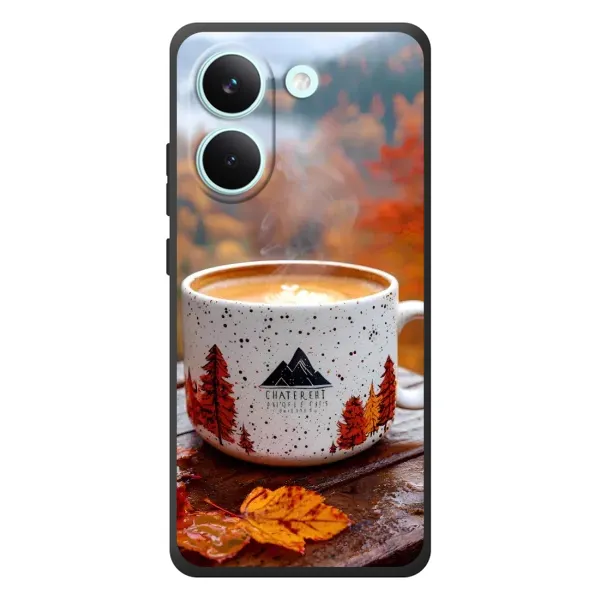 Чохол з принтом «Кава на природі» для Xiaomi Poco X8 Pro
