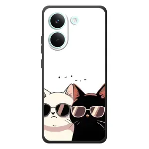 Чохол з малюнком кіт на Xiaomi Poco X8 Pro (Коти в окулярах)