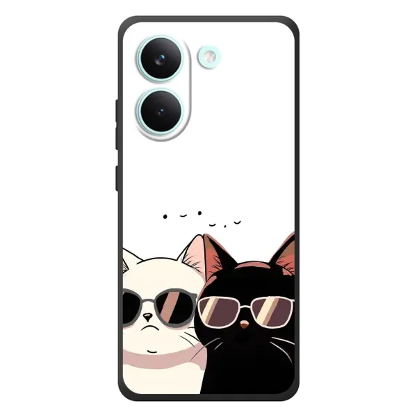 Чохол з принтом «Коти в окулярах» для Xiaomi Poco X8 Pro Чохол з принтом «Коти в окулярах» для Xiaomi Poco X8 Pro