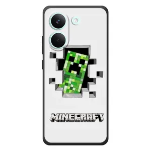 Чехол Майнкрафт на Xiaomi Poco X8 Pro (AlphaPrint) Minecraft (крипер Майнкрафт)