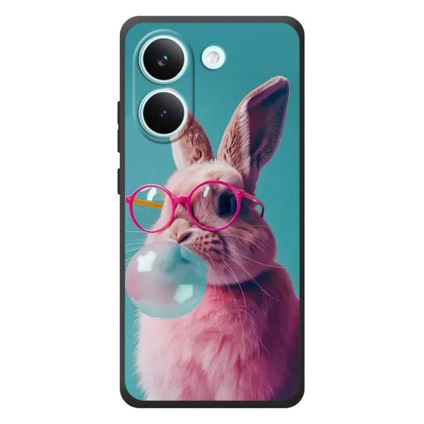 Чехол с принтом «Кролик в очках» для Xiaomi Poco X8 Pro