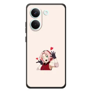 Чехлы Персонажи Аниме Наруто для Xiaomi Poco X8 Pro (AlphaPrint) (Лайк Сакура)