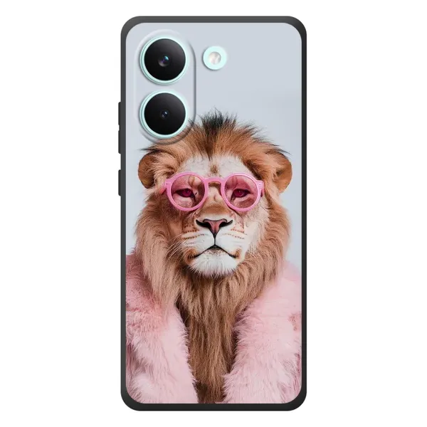Чехол с принтом «Лев в очках» для Xiaomi Poco X8 Pro