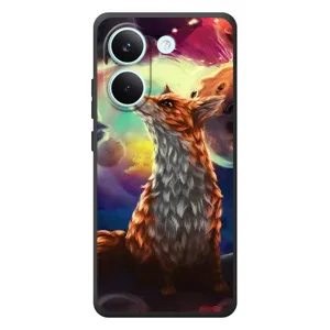 Чехлы с картинкой Лисички для Xiaomi Poco X8 Pro (VPrint) (Лисица в космосе)
