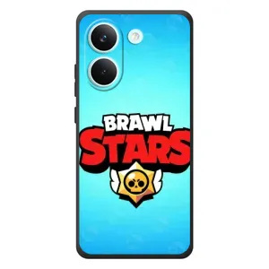 Чехлы Brawl Stars для Xiaomi Poco X8 Pro (AlphaPrint) (Лого Бравл Старс)