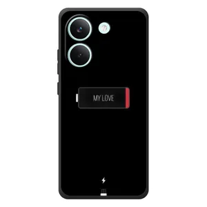Чехлы для любимой на Шiaomi Поко X8 Про (VPrint) (Love battery)