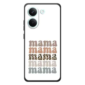 Чехлы для мамы на Xiaomi Poco X8 Pro (Текстовый коллаж мама)