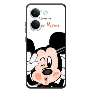 Эксклюзивный чехол для Xiaomi Poco X8 Pro (AlphaPrint - Мультяшные) (Маус Микки)
