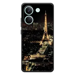 Чехол Эйфелева Башня для Xiaomi Poco X8 Pro - (AlphaPrint) (Ночной Париж)