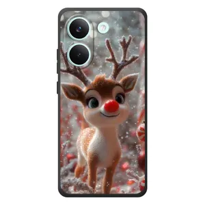 Яскравий чохол для Xiaomi Poco X8 Pro з Зимові Оленята (Олень з носом)