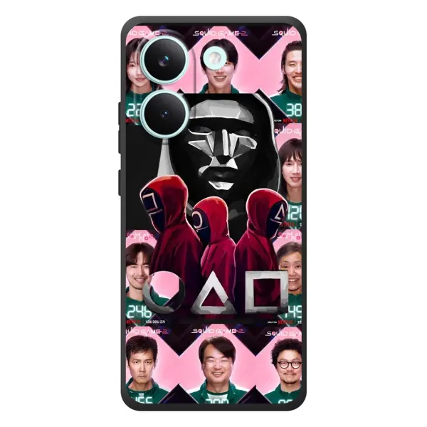 Чохол з принтом «Учасники Гра кальмара» для Xiaomi Poco X8 Pro Чохол з принтом «Учасники Гра кальмара» для Xiaomi Poco X8 Pro