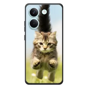 Чехлы с Котиками для Xiaomi Poco X8 Pro (VPrint) (Прыжок кота)