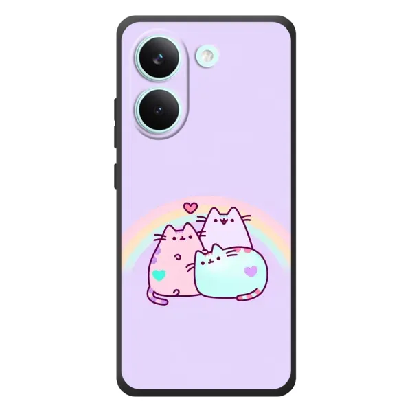 Чехол с принтом «Радужные котики» для Xiaomi Poco X8 Pro Чехол с принтом «Радужные котики» для Xiaomi Poco X8 Pro