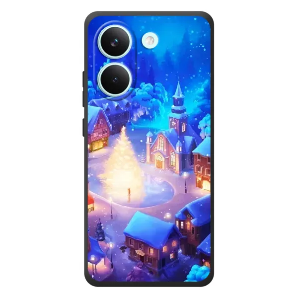 Чехол с принтом «Рождественский город» для Xiaomi Poco X8 Pro