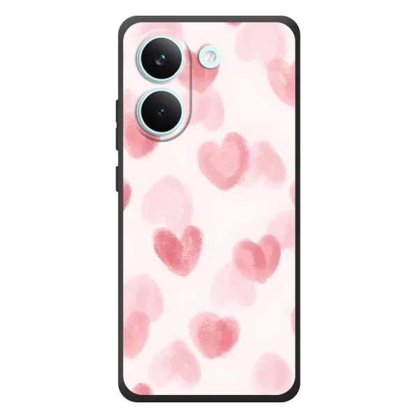 Чехол с принтом «Розовые сердечки» для Xiaomi Poco X8 Pro