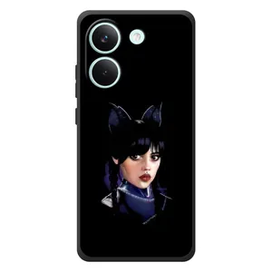 Чехлы Венсдей на Xiaomi Poco X8 Pro Уэнсдей (AlphaPrint) (серьезная Уэнздей)