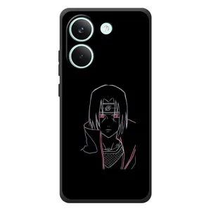 Чехлы на тему: Итачи Учиха для Xiaomi Poco X8 Pro (AlphaPrint) (силуэт Итачи)