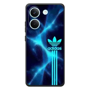 Чохли Адидас для Xiaomi Poco X8 Pro (AlphaPrint) (Синій Адідас)