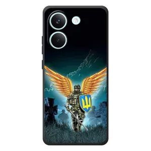 Чехлы с картинкой ЗСУ для Xiaomi Poco X8 Pro (AlphaPrint) (Солдат ЗСУ)