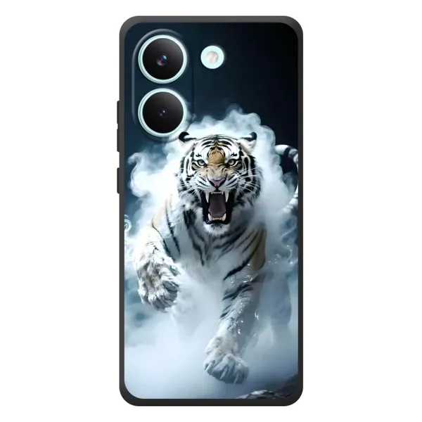 Чехол с принтом «Белый тигр в дыму» для Xiaomi Poco X8 Pro Чехол с принтом «Белый тигр в дыму» для Xiaomi Poco X8 Pro