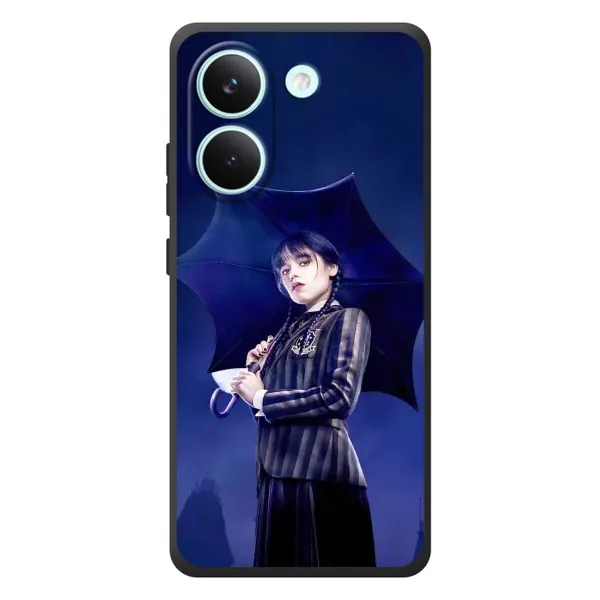 Чохол з принтом «Венздей з парасолькою» для Xiaomi Poco X8 Pro Чохол з принтом «Венздей з парасолькою» для Xiaomi Poco X8 Pro