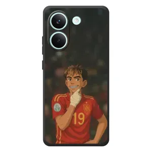 Чехол с футболистом Ламин Ямаль Xiaomi Poco X8 Pro (Ямаль аниме)