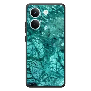 Мраморный чехол на Xiaomi Poco X8 Pro (VPrint) (Зеленый мрамор)
