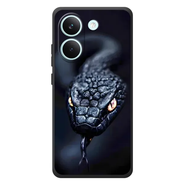 Чехол с принтом «Черная змея» для Xiaomi Poco X8 Pro Чехол с принтом «Черная змея» для Xiaomi Poco X8 Pro