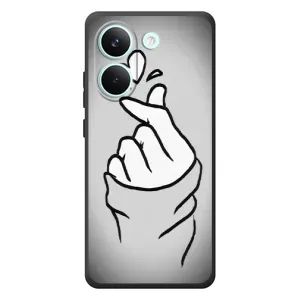 Чехол с принтом для Xiaomi Poco X8 Pro (AlphaPrint - Знак сердечка) (Значок Love)