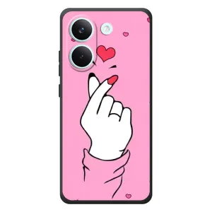 Чехол с принтом для Xiaomi Poco X8 Pro (AlphaPrint - Знак сердечка) (Знак Love)