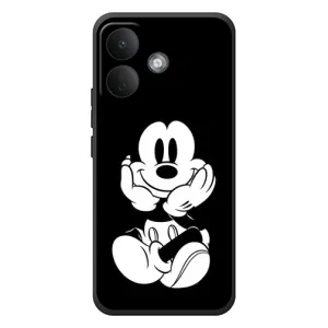 Эксклюзивный чехол для Xiaomi Poco X8 (AlphaPrint - Мультяшные) (Микки на черном)