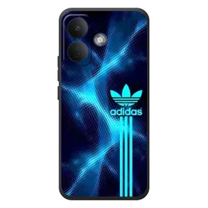 Чохли Адидас для Xiaomi Poco X8 (AlphaPrint) (Синій Адідас)