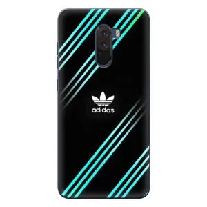 Чехлы Адидас для Xiaomi POCO F1 (AlphaPrint) (Адидас с полосами)