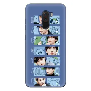 Чехлы BTS для Xiaomi POCO F1 (AlphaPrint) (Bangtan)