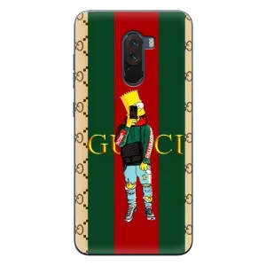 Брендновые Чехлы для Xiaomi POCO F1 - (PREMIUMPrint) (Барт ГУЧЧИ)