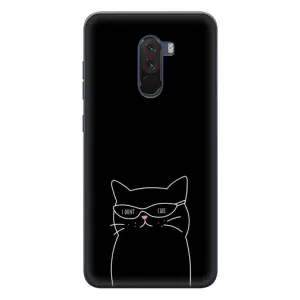 Чохол з малюнком кіт на Xiaomi POCO F1 (Байдужий кіт)
