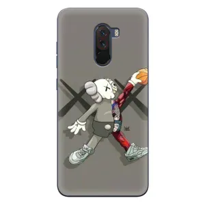 Чехлы для Xiaomi POCO F1 - Bearbrick Louis Vuitton (PREMIUMPrint) (Беарбрик Джордан)