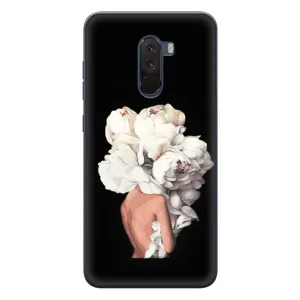 Чехлы (ART) Цветы на Xiaomi POCO F1 (VPrint) (Білі квіти)