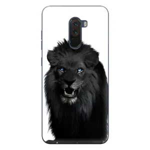 Чехлы с картинками животных Xiaomi POCO F1 (Черный ЛЕВ)