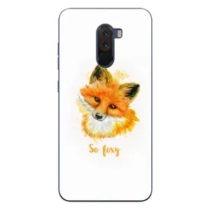 Чехлы с картинкой Лисички для Xiaomi POCO F1 (VPrint) (Девочка Лиса)