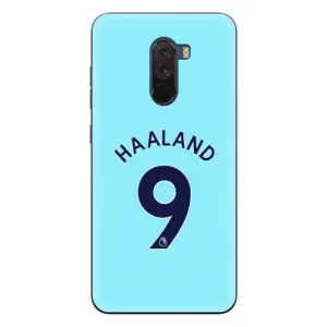 Чехлы с футболистом Ерлинг Холанд для Xiaomi POCO F1 (AlphaPrint) (Ерлинг Холанд 9)