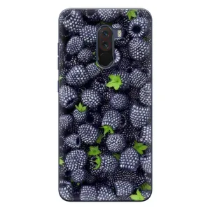 Чехлы с Фруктами для Xiaomi POCO F1 (VPrint) (Ежевика)