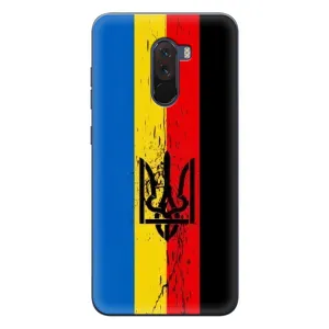 Украинские Чехлы для Xiaomi POCO F1 с картинкой УПА (AlphaPrint) (Флаг УПА)