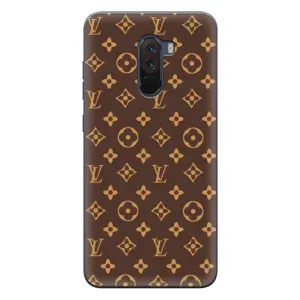 Чехлы Луи Витон для Xiaomi POCO F1 (AlphaPrint - LOUIS VUITTON) (фон LOUIS VUITTON)