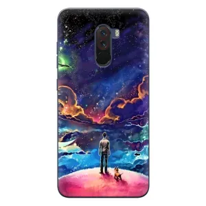 Космические Чехлы для Поко Ф1 (VPrint) (Галактический вид)