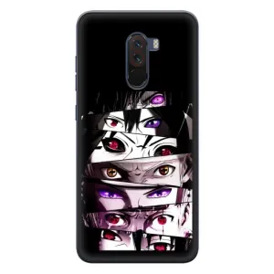 Чехлы Персонажи Аниме Наруто для Xiaomi POCO F1 (AlphaPrint) (Глаза Anime)