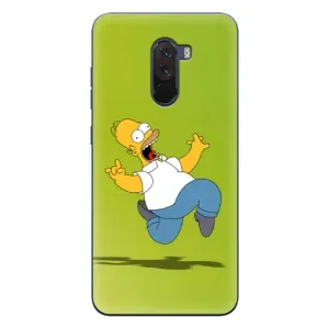 Чехол с Симпсонами для Xiaomi POCO F1 (VPrint) (Гомер Симпсон)