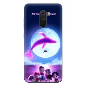 Чехлы BTS для Xiaomi POCO F1 (AlphaPrint) (КИТ BTS)